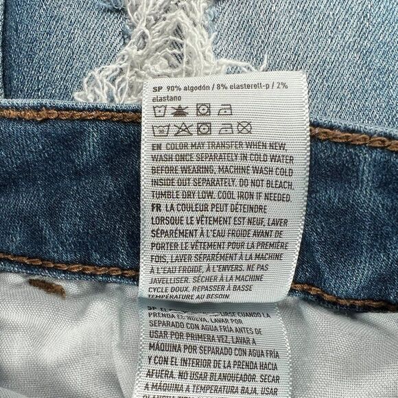 American Eagle Women's Distressed Next Level Stretch Super High Rise Jeggings - Picture 10 of 11